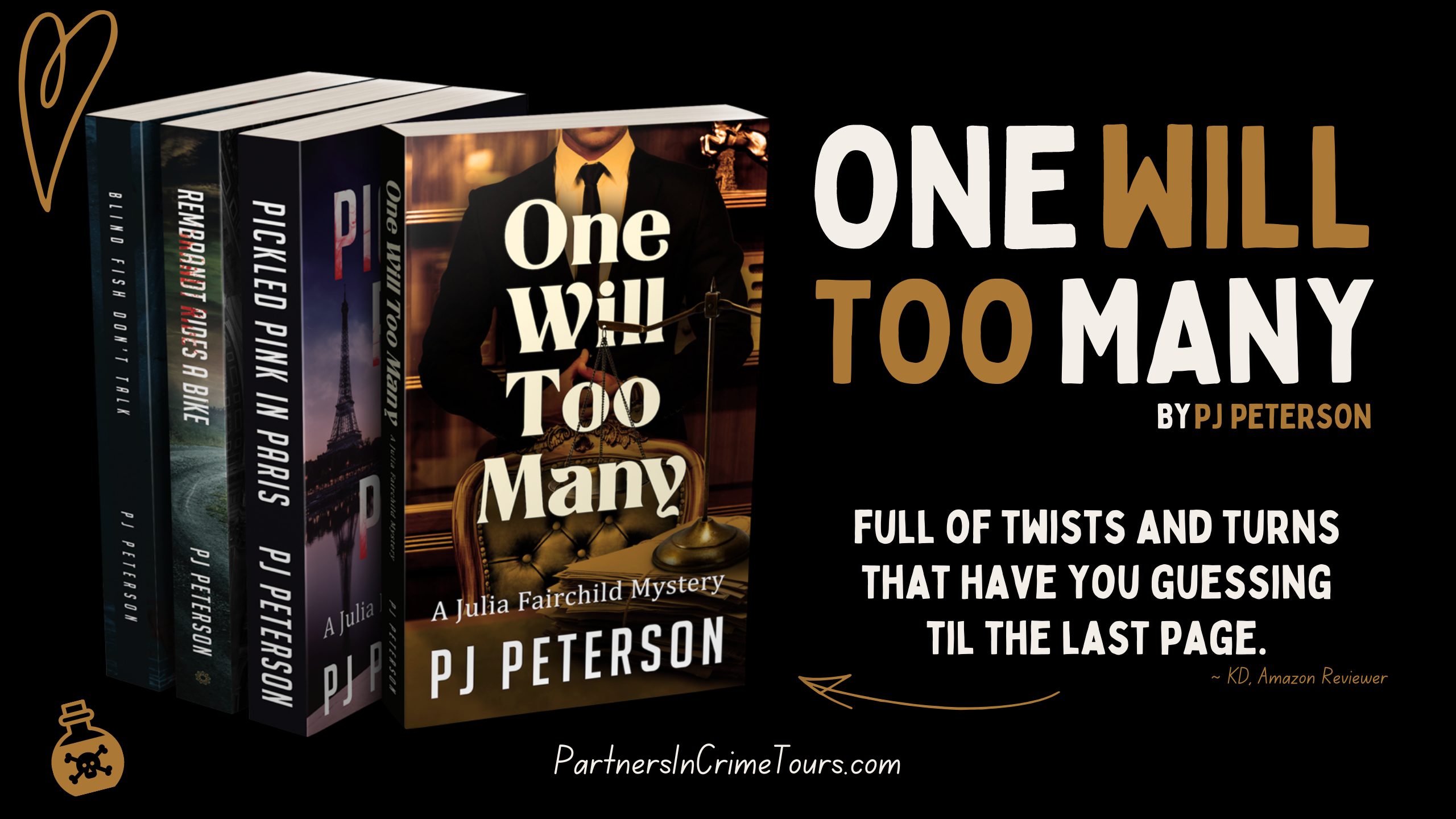One Will Too Many by PJ Peterson – Showcase & Giveaway