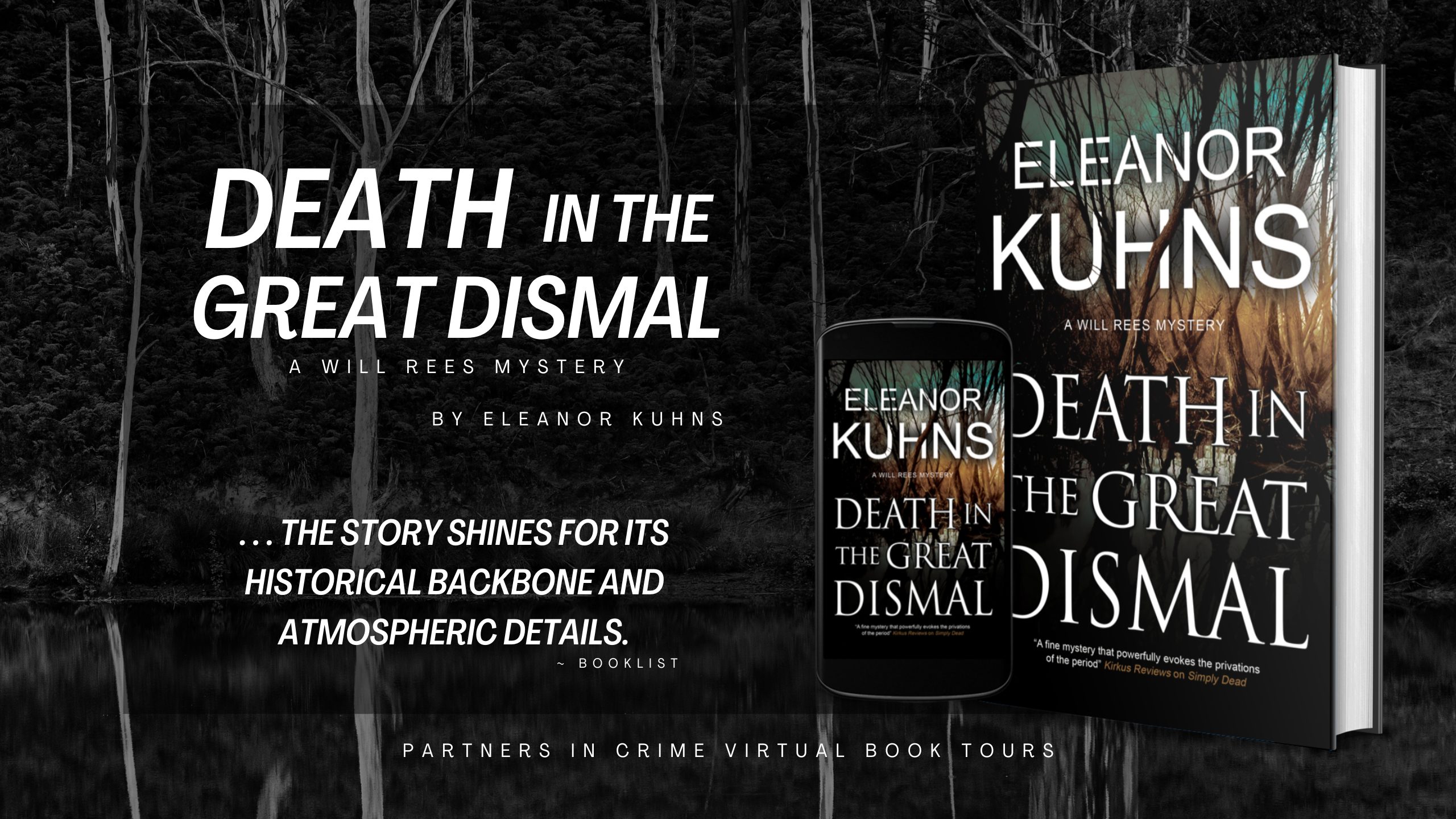 DEATH IN THE GREAT DISMAL by Eleanor Kuhns Tour Banner
